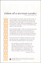 Vision of A Servant Leader